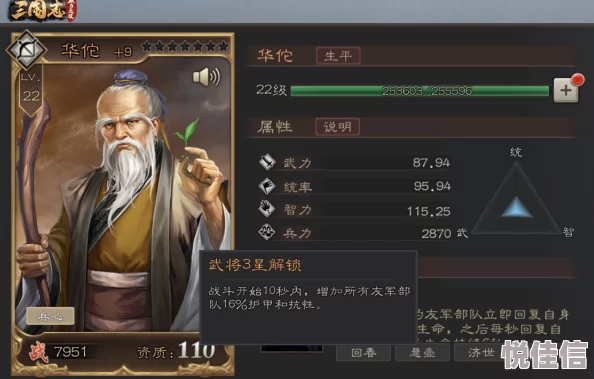 妙手回春再升级！解析最新热门手游中华佗武将的无双重要性