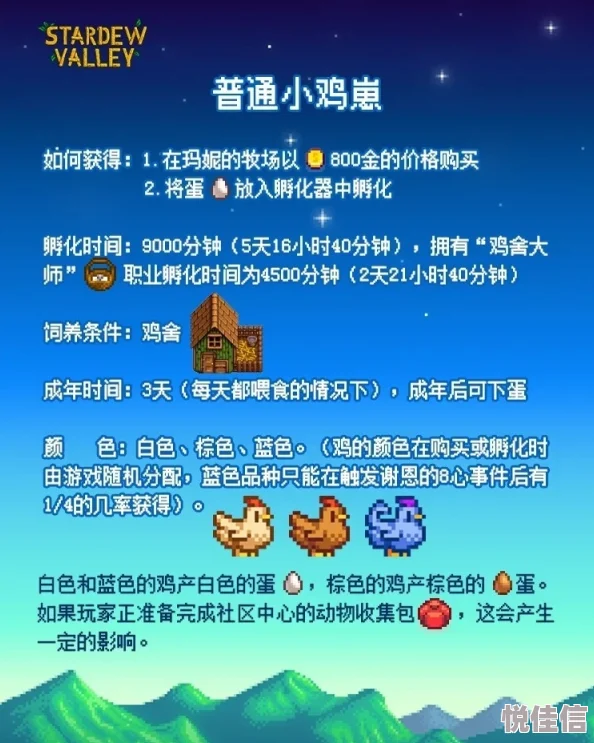 《星露谷物语》鸡舍经营：如何成为养鸡达人？